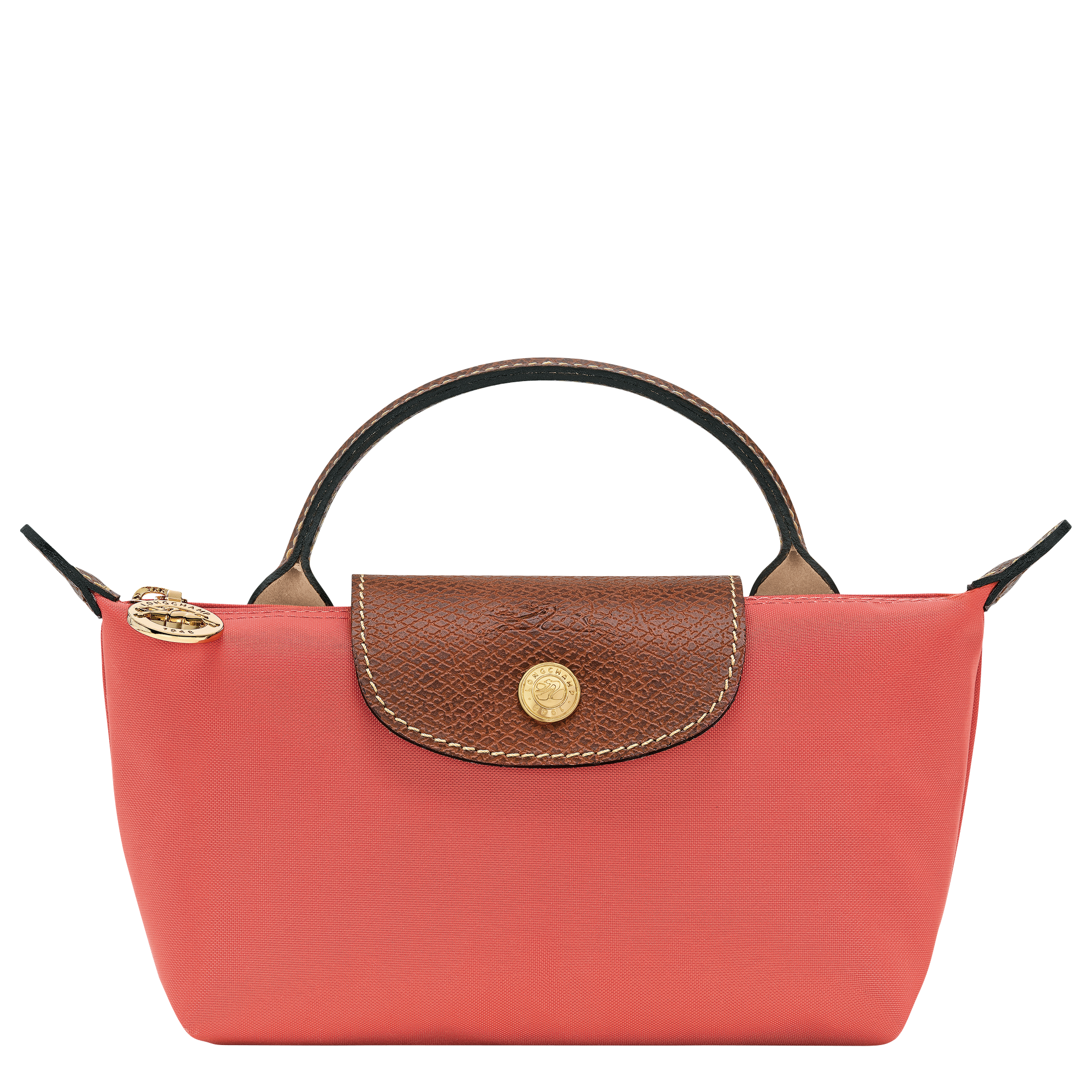 Buy Longchamp Le Pliage Original Pouch with handle Strawberry in Bahrain